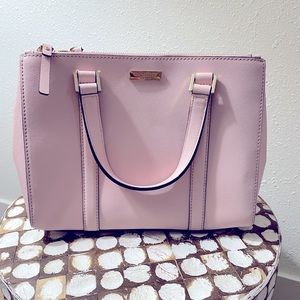 Kate Spade Pink Purse with Crossbody Strap